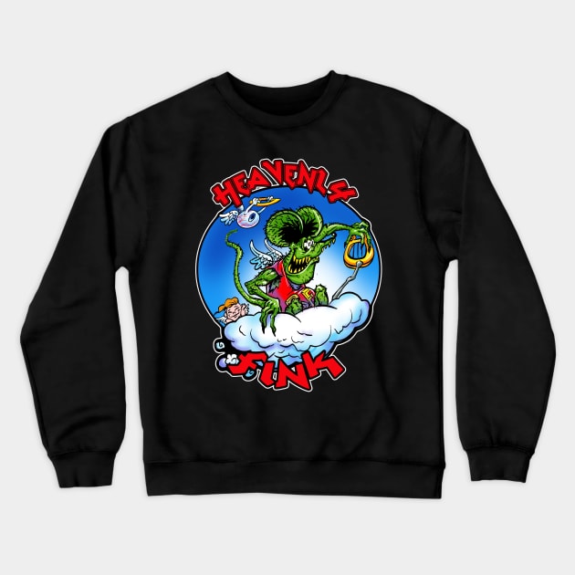 Heavenly Fink Crewneck Sweatshirt by Biomek